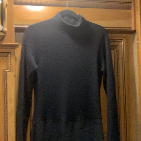 Vince Paneled Wool And Cashmere-Blend Midi Dress Size 10 - Picture 6 of 11